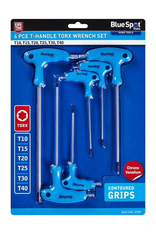 Blue Spot Tools 6 PCE T-Handle Torx Wrench Set