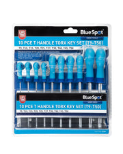Blue Spot Tools 10 PCE T Handle Torx Key Set (T9-T50)