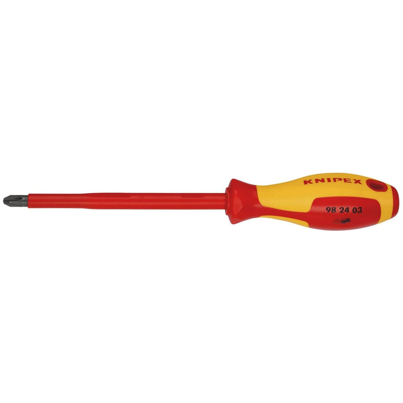 Draper Knipex 98 24 03 VDE Insulated Screwdriver, PH3 x 150mm Draper - Town Tools