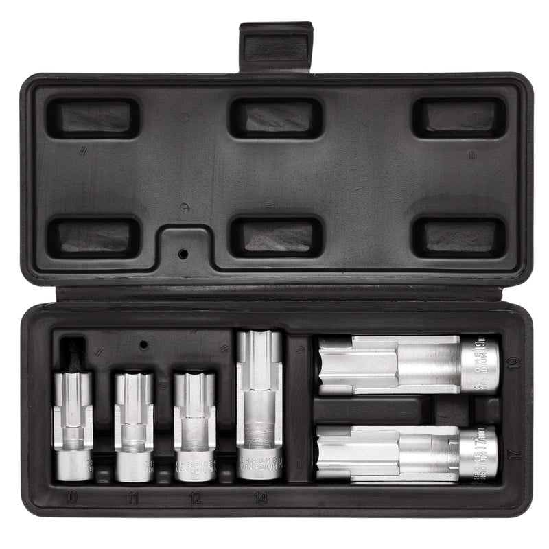 Draper 12401 Temperature Sensor Socket Set, 1/2" and 3/8" Sq. Dr. (6 Piece)