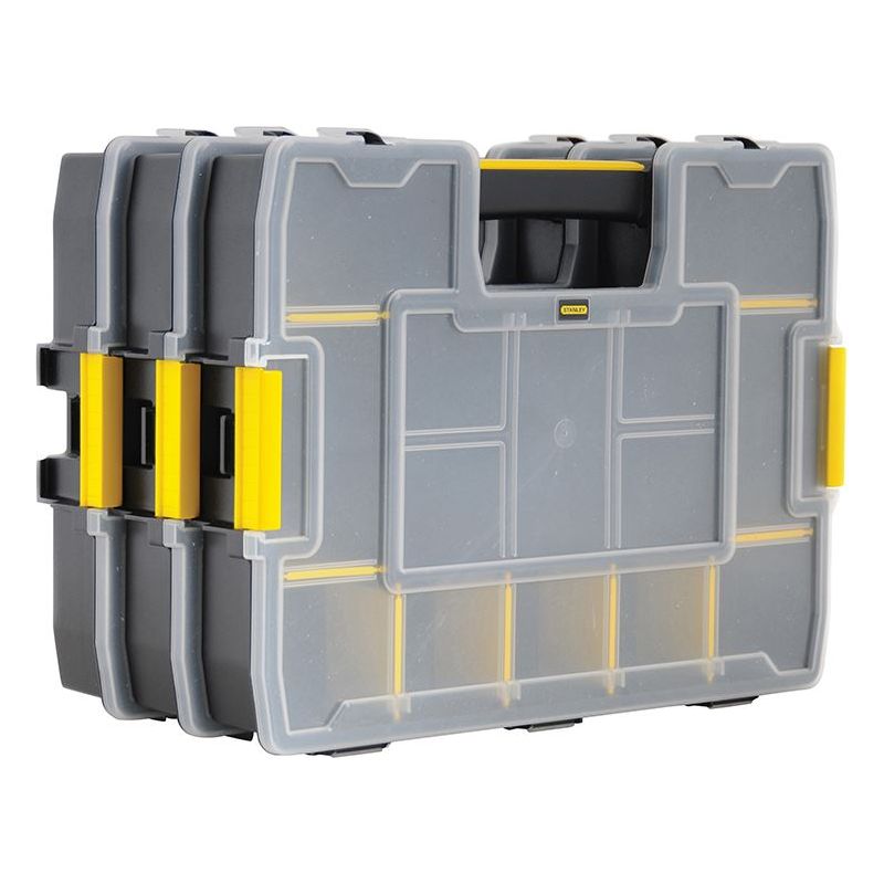 Stanley® Hand Tools SORTMASTER™ Junior Stackable Organiser Bonus Triple Pack STANLEY® Hand Tools - RockBottom Nothampton