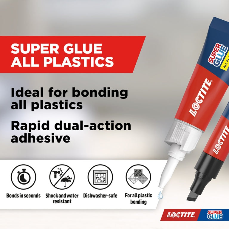 Loctite Super Glue All Plastics 2gm + 4ml