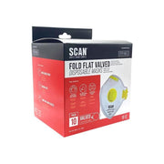 Scan Fold Flat Valved Disposable Mask FFP1 (Pack of 10) Scan - RockBottom Nothampton