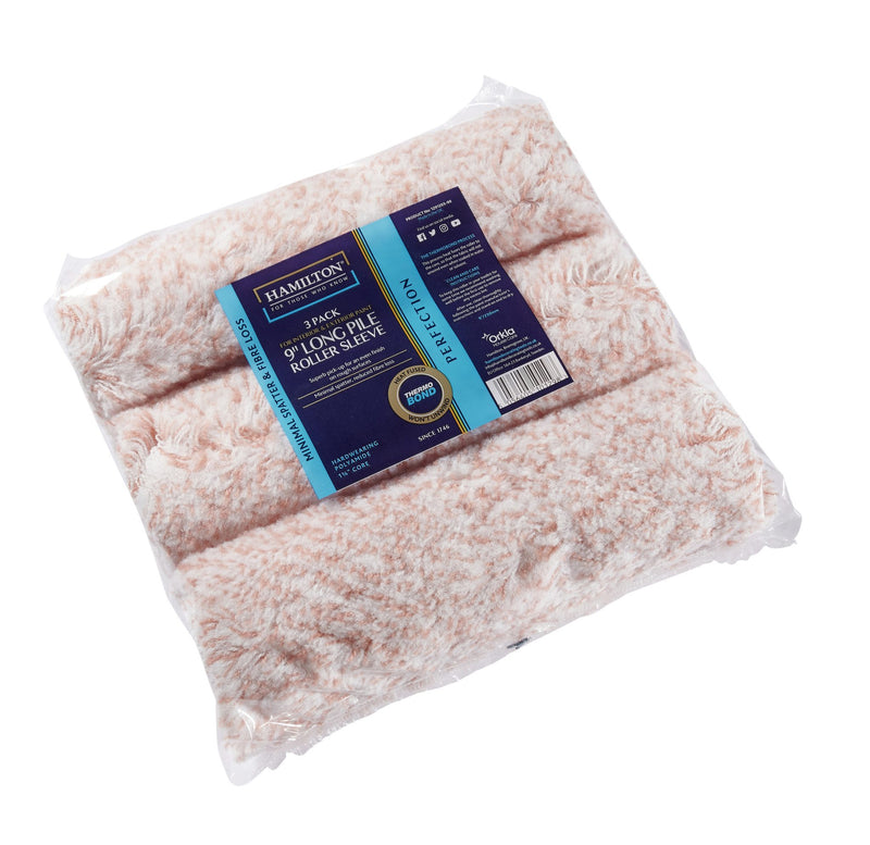 Hamilton Perfection Long Pile 9″ Roller Sleeve – 3 Pack — Trade Pack of 10