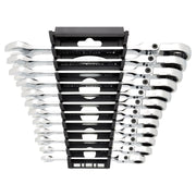 Draper HI-TORQ Metric Flexible Head Ratchet Combination Spanner Set (12 Piece) Draper - Town Tools