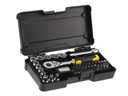 STANLEY Hand Tools 1/4in Compact Socket Set, 37 Piece STANLEY� Hand Tools - RockBottom Nothampton