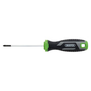 Draper Pozi Soft Grip Screwdriver, PZ0 x 75mm Draper - Town Tools