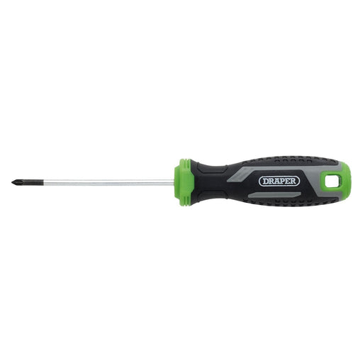 Draper Pozi Soft Grip Screwdriver, PZ0 x 75mm Draper - Town Tools