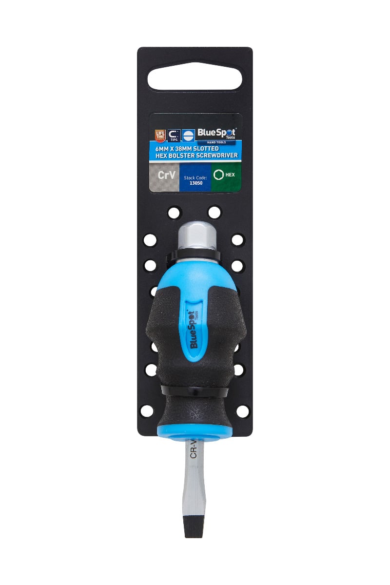 Blue Spot Tools 6 Slotted Hex Bolster Screwdriver