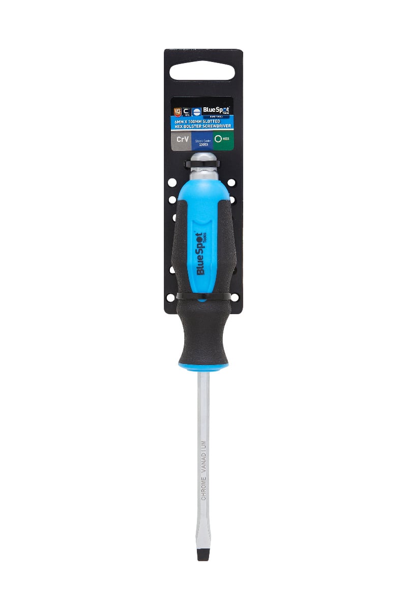 Blue Spot Tools 6 Slotted Hex Bolster Screwdriver