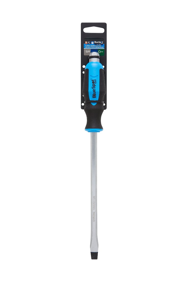 Blue Spot Tools 9.5 X 200MM Slotted Hex Bolster Screwdriver