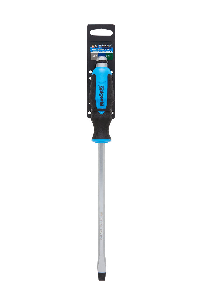 Blue Spot Tools 8 X 150MM Slotted Hex Bolster Screwdriver