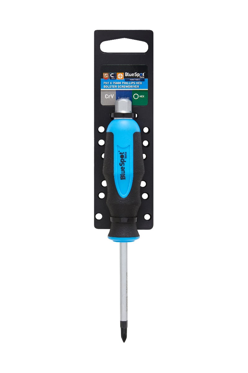 Blue Spot Tools Phillips Hex Bolster Screwdriver