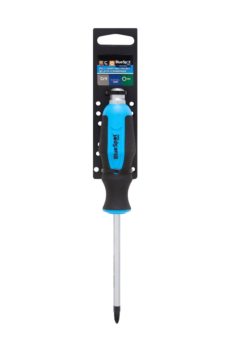 Blue Spot Tools Phillips Hex Bolster Screwdriver