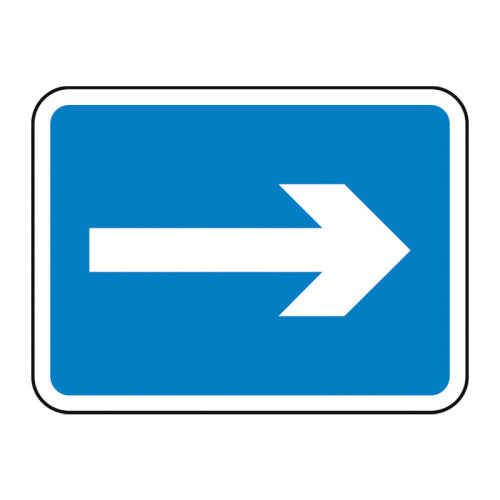 600 x 450mm Aluminium Composite Arrow Right Road Sign (without channel)