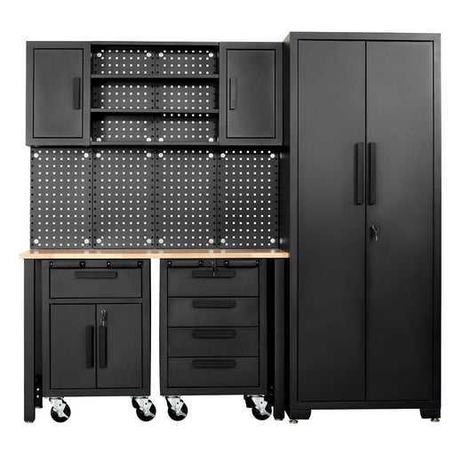 Draper 13269 Single Garage Workstation with Roller Cabinets