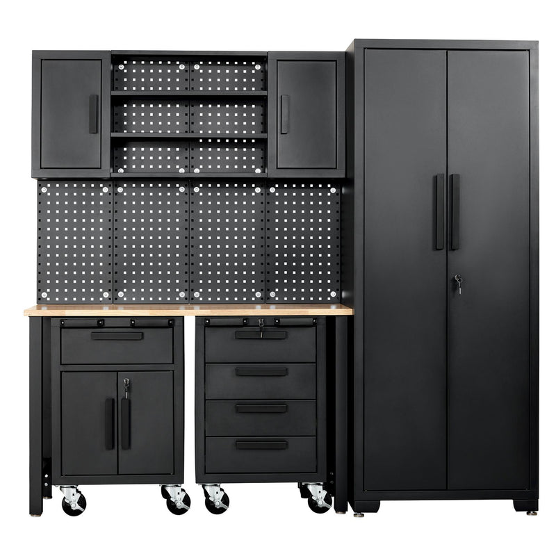Draper 13269 Single Garage Workstation with Roller Cabinets