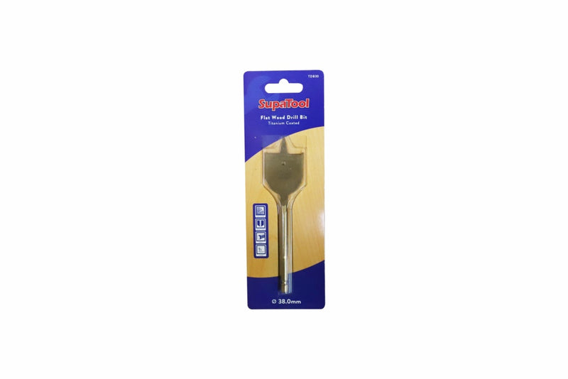 SupaTool Titanium Flat Wood Drill Bit 38mm