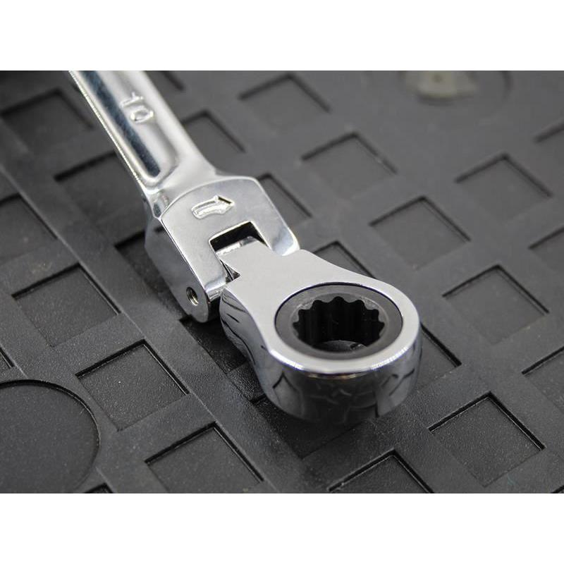 Faithfull Ratchet Combination Spanner Flex Head CV 10mm Faithfull - RockBottom Northampton