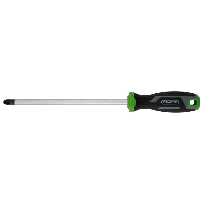 Draper 13910 Pozi Soft Grip Screwdriver, PZ4 x 200mm