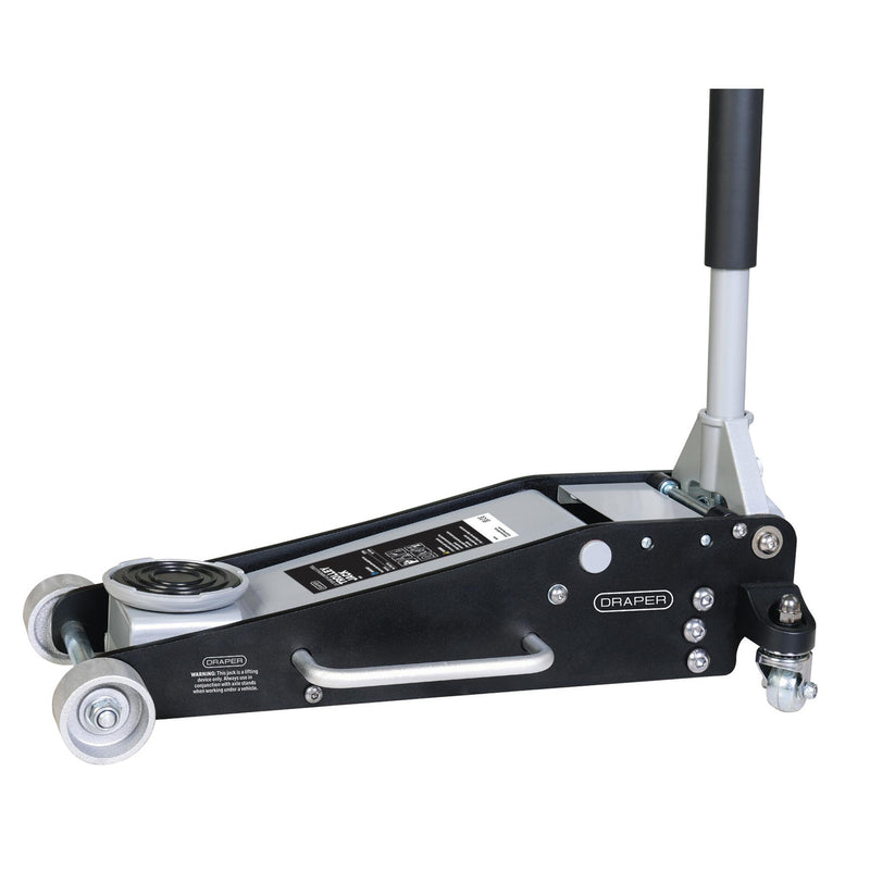 Draper 13929 Aluminium and Steel Racing Trolley Jack, 2.5 Tonne