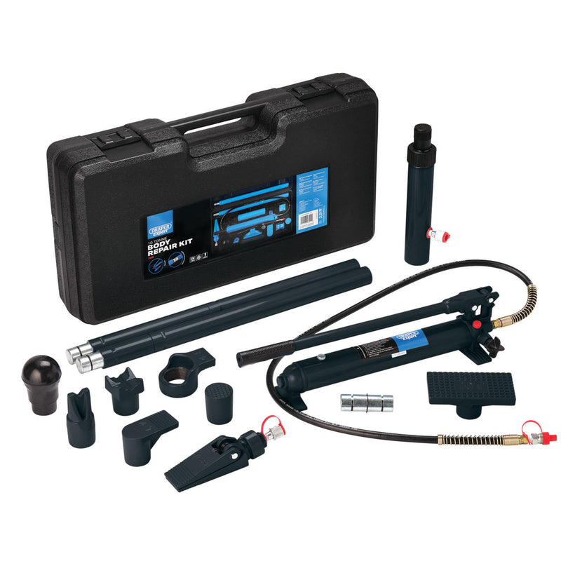 Draper 13930 Draper Expert Hydraulic Body Repair Kit, 10 Tonne (14 Piece)