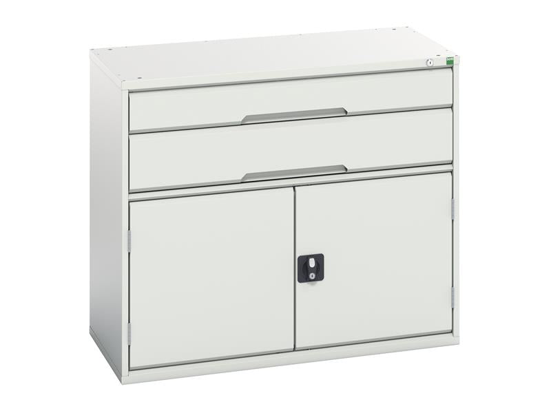 Bott Verso 2 Drawer + Cupboard 900 x 1050mm Light Grey