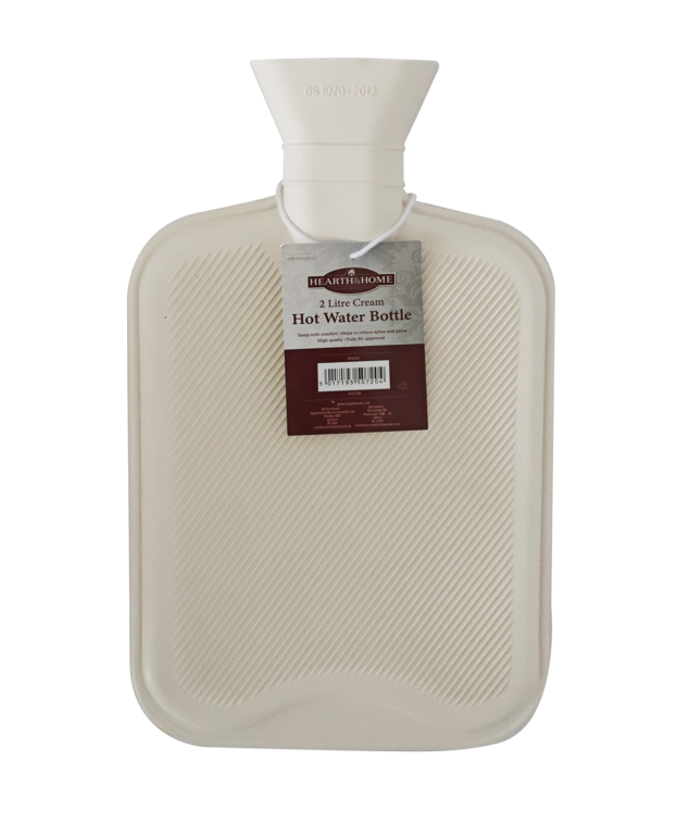 Hearth & Home 2L Hot Water Bottle Cream