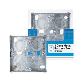 Single Metal Pattress Box 35mm