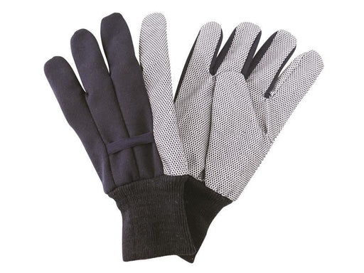 Kent & Stowe Navy Jersey Cotton Grip Gloves - Men's Large Kent & Stowe - RockBottom Northampton