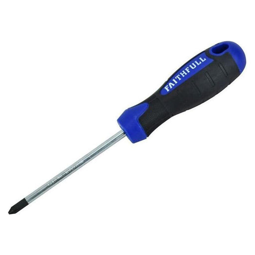 Faithfull Soft Grip Screwdriver Phillips Tip PH2 x 100mm Faithfull - RockBottom Northampton