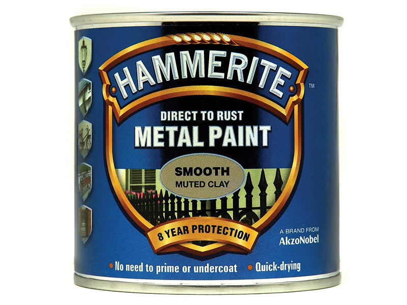 Hammerite Direct To Metal Smooth Muted Clay 250Ml