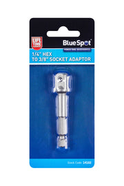 Blue Spot Tools 1/4" Hex to 3/8" Socket Adaptor