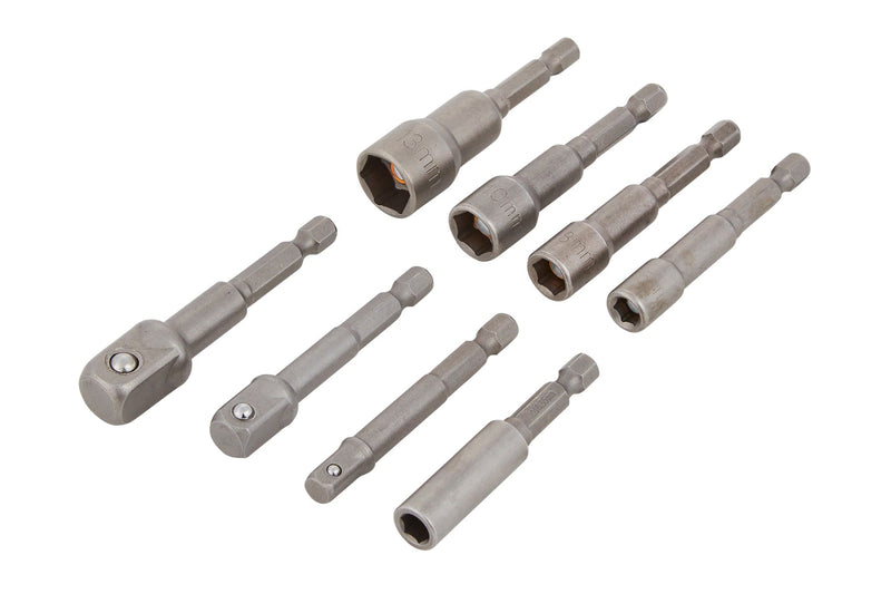 Blue Spot Tools 8 PCE Socket Adaptor and Nut Driver Set