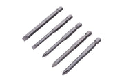 Blue Spot Tools 5 PCE 75mm (3") Screwdriver Bits (PH-PZ Slot)