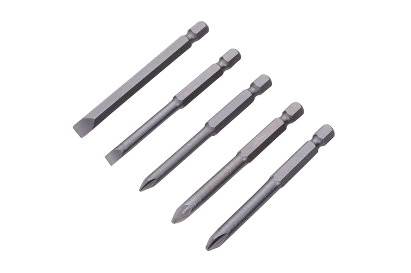 Blue Spot Tools 5 PCE 75mm (3") Screwdriver Bits (PH-PZ Slot)
