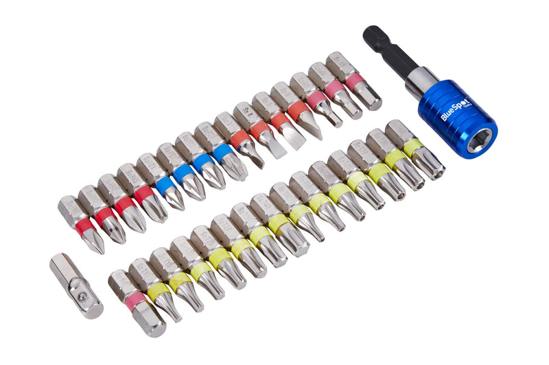 Blue Spot Tools 32 PCE Mixed Coloured Bit Set