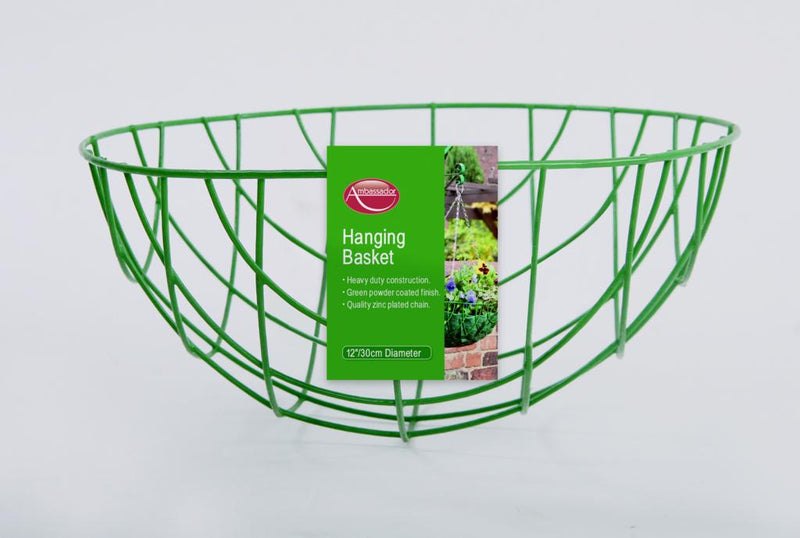 Ambassador Hanging Basket 35cm/14" Green