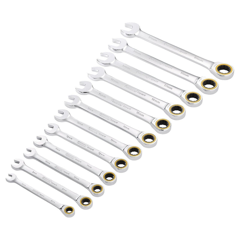 Draper Expert HI-TORQ Metric Ratchet Combination Spanner Set (12 Piece) Draper - Town Tools