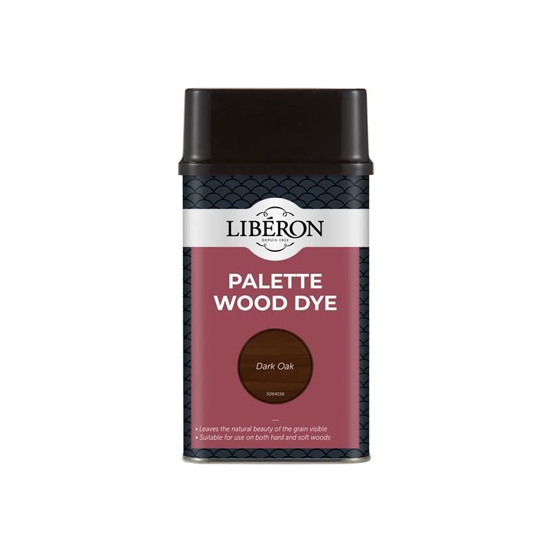Liberon Palette Wood Dye Dark Oak 500ml Liberon - RockBottom Northampton