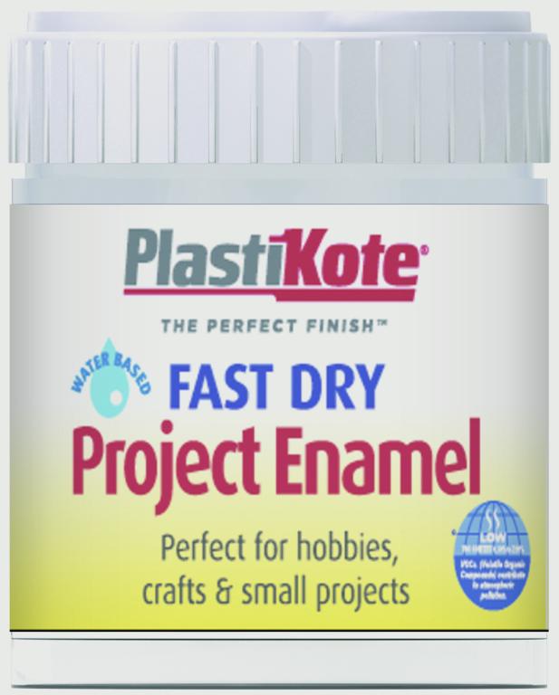 PlastiKote Fast Dry Enamel Brush On Silver Aluminium - 59ml Bottle