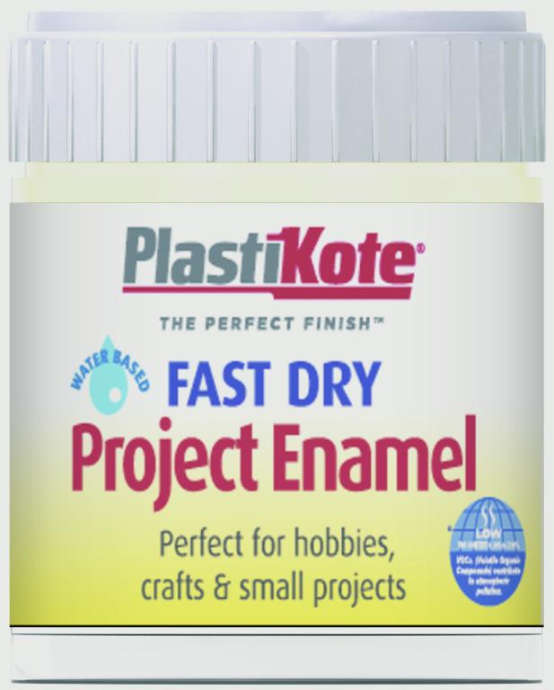 PlastiKote Fast Dry Enamel Brush On Creme De La Creme - 59ml Bottle