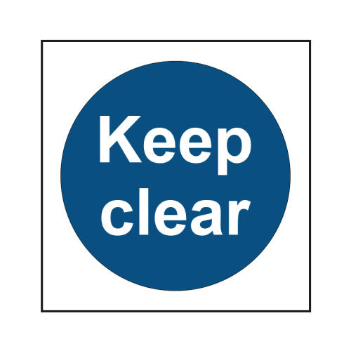 Keep clear - SAV (150 x 150mm)