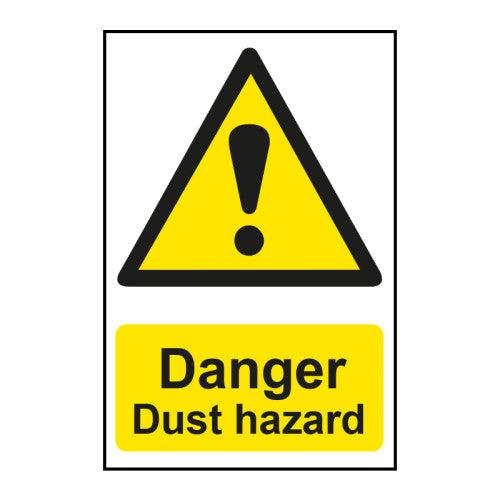 Danger Dust hazard 1.2mm Recyclable PP (200 x 300mm)