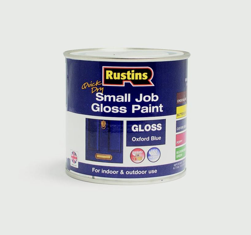 Rustins Quick Dry Small Job Gloss 250ml Oxford Blue