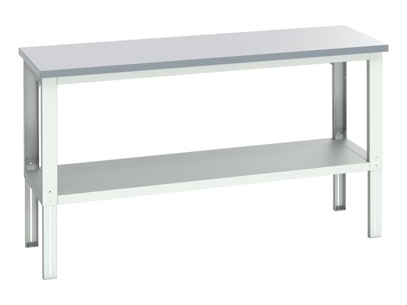 Bott Cubio Adjustable Bench with Shelf, ESD Laminate Top 2000 x 750mm