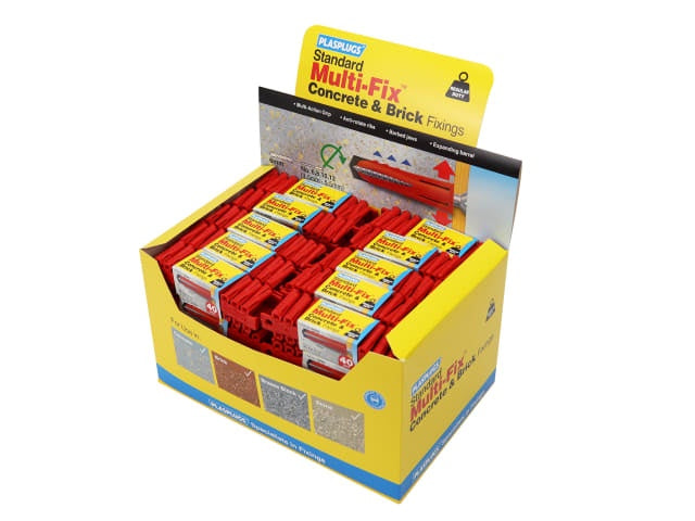 Plasplugs Bargain Bin Display Unit - Original General Purpose Fixings 50 packs x 40 plugs