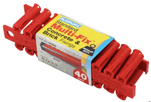 Plasplugs Bargain Bin Display Unit - Original General Purpose Fixings 50 packs x 40 plugs