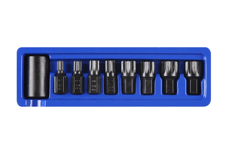Blue Spot Tools 9 PCE 1/2" Impact Spline Bits (M6-M18)