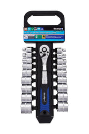 BLUE SPOT 19 PCE 3/8" DRIVE METRIC SOCKET SET 6-24mm